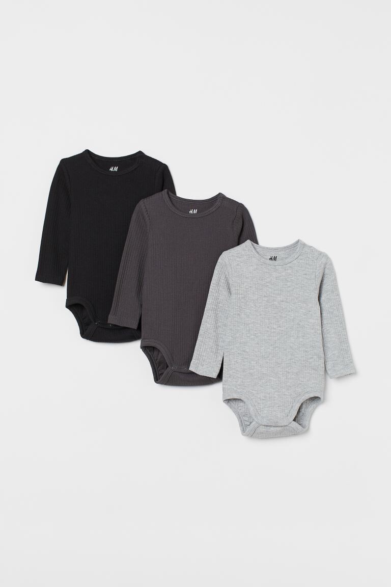 

Боди с 3 ребрами H&M