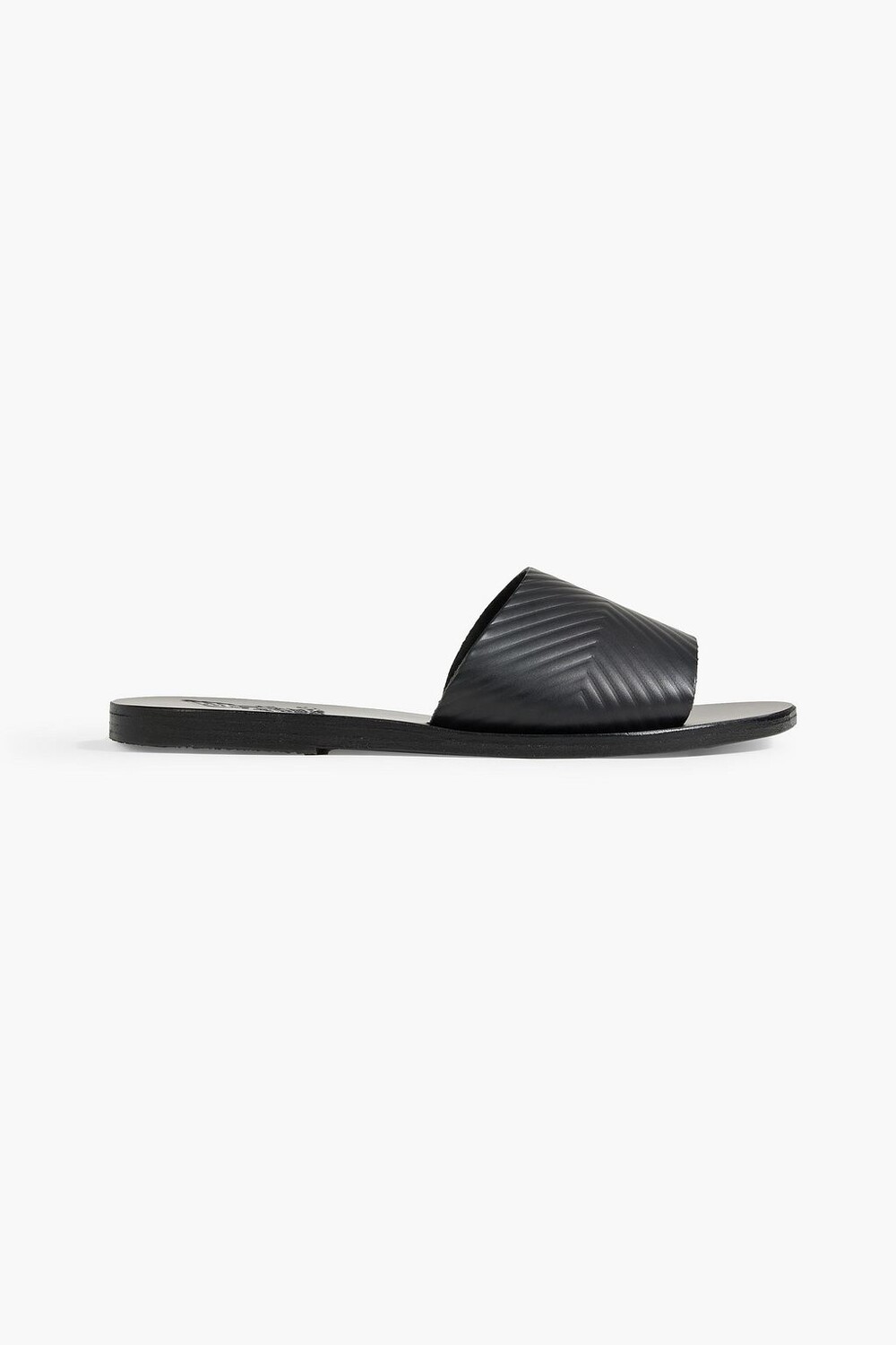 

Шлепанцы Doukani из кожи с тиснением ANCIENT GREEK SANDALS, черный