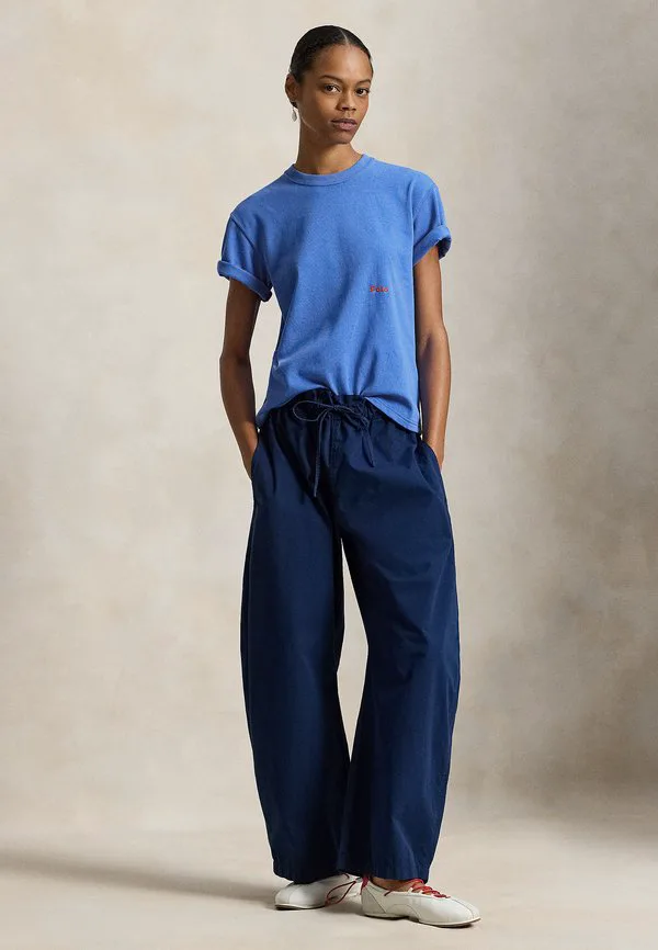 Хлопковая футболка с круглым вырезом и принтом «большой пони» Polo Ralph Lauren, Blue — фото 2