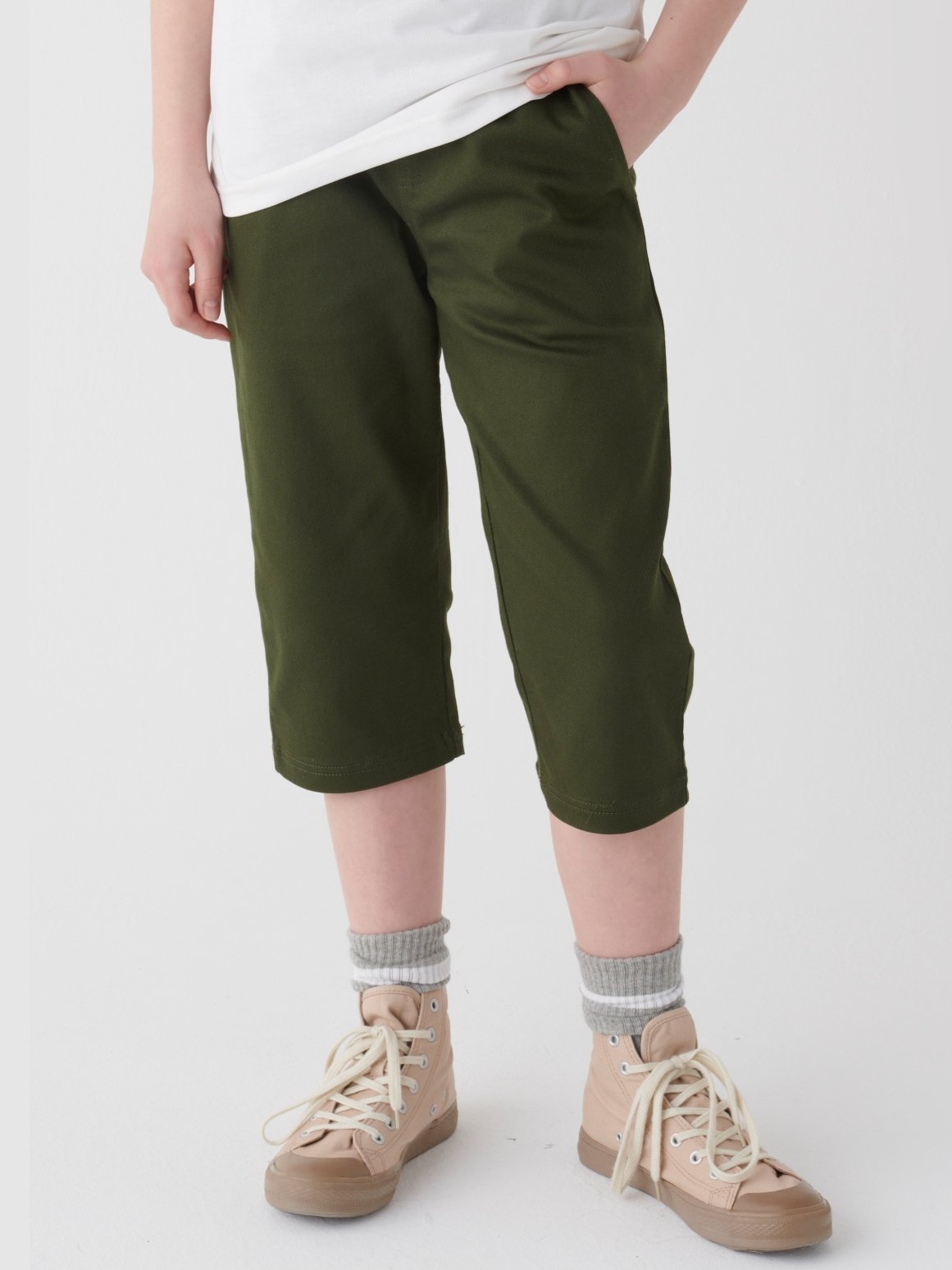 (K) Укороченные брюки Mainichi KRIFF MAYER, KHAKI