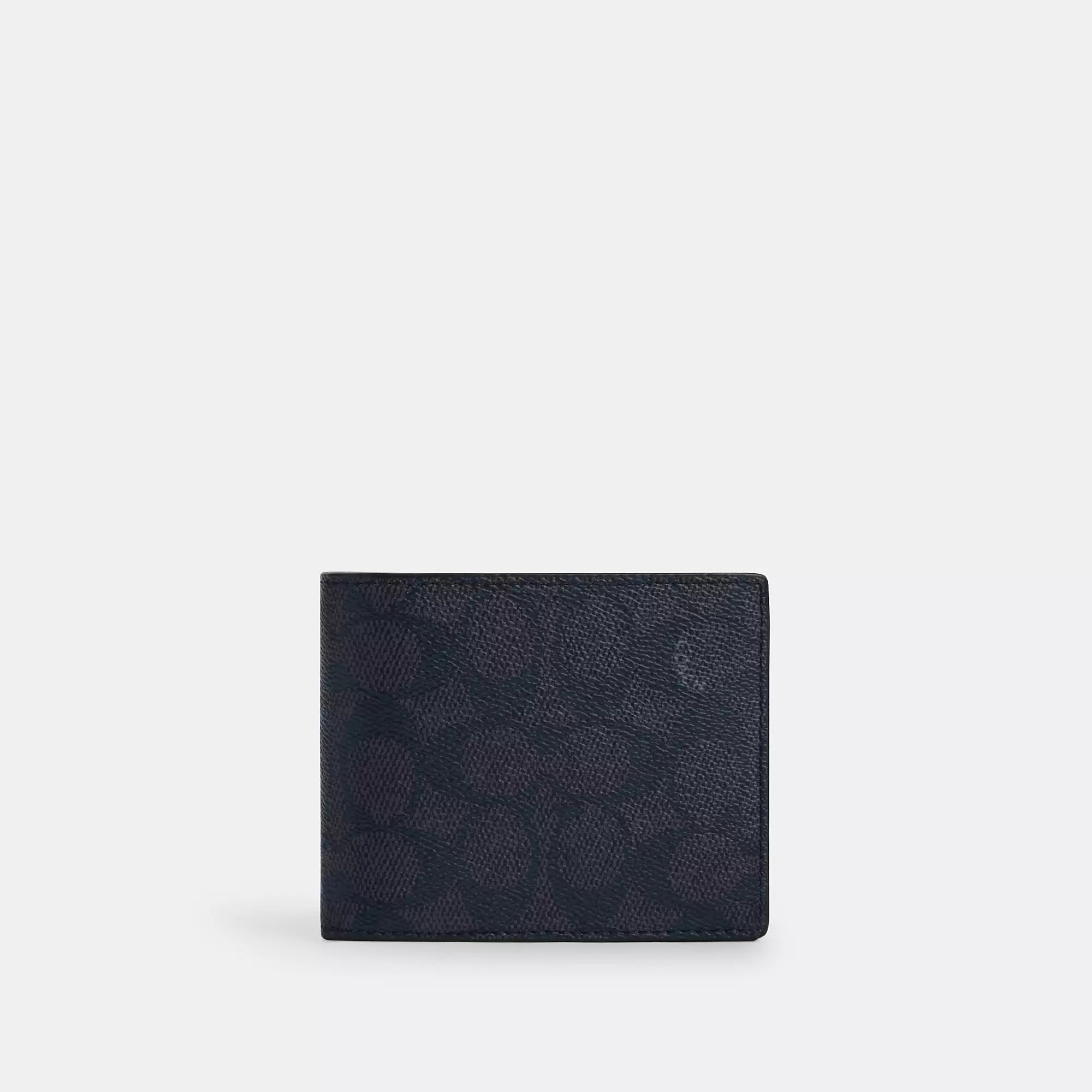 

Кошелек Coach Outlet 3 в 1 из фирменной ткани, цвет denim/midnight navy