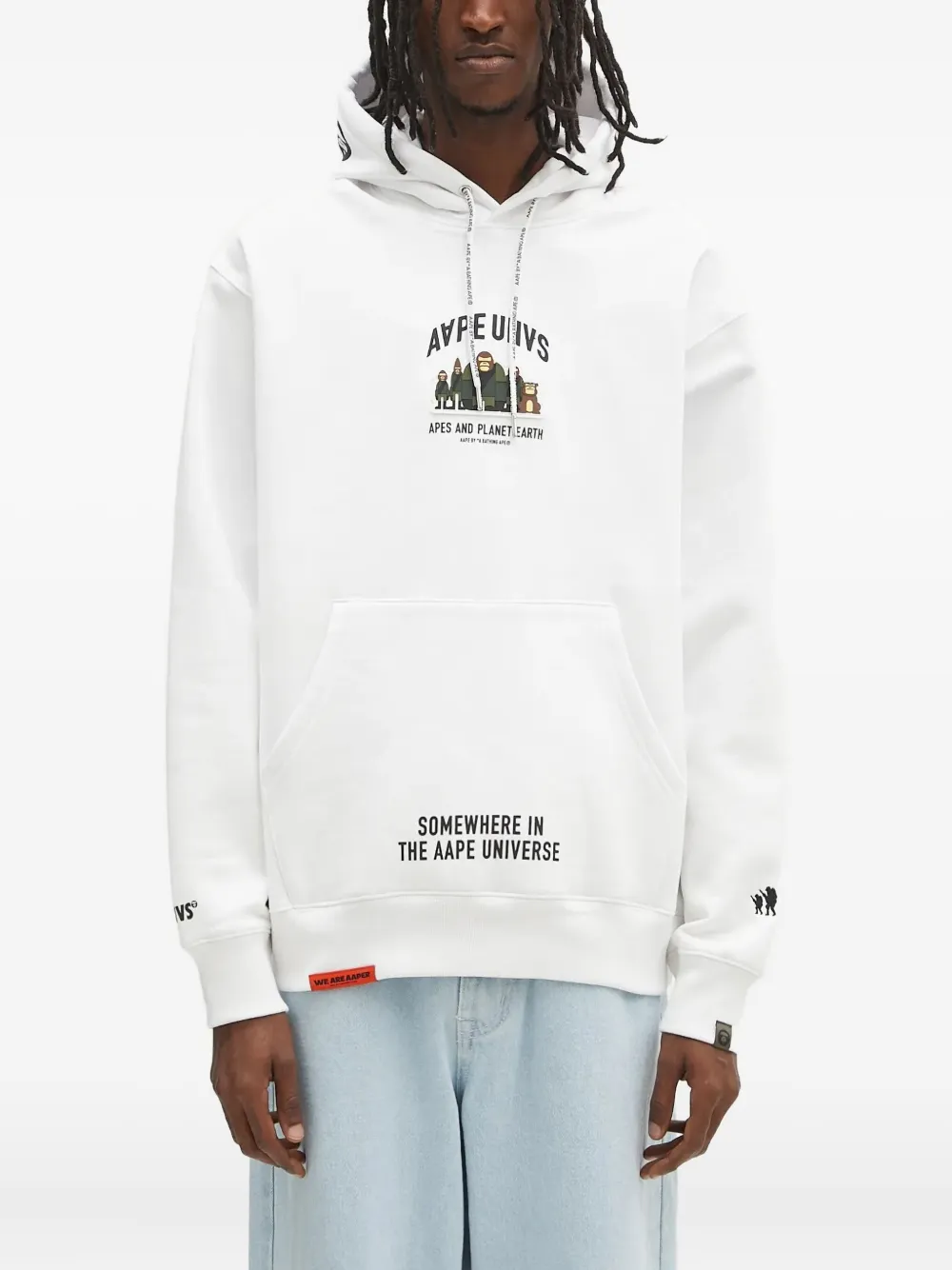 

Худи Aaper AAPE BY *A BATHING APE, белый