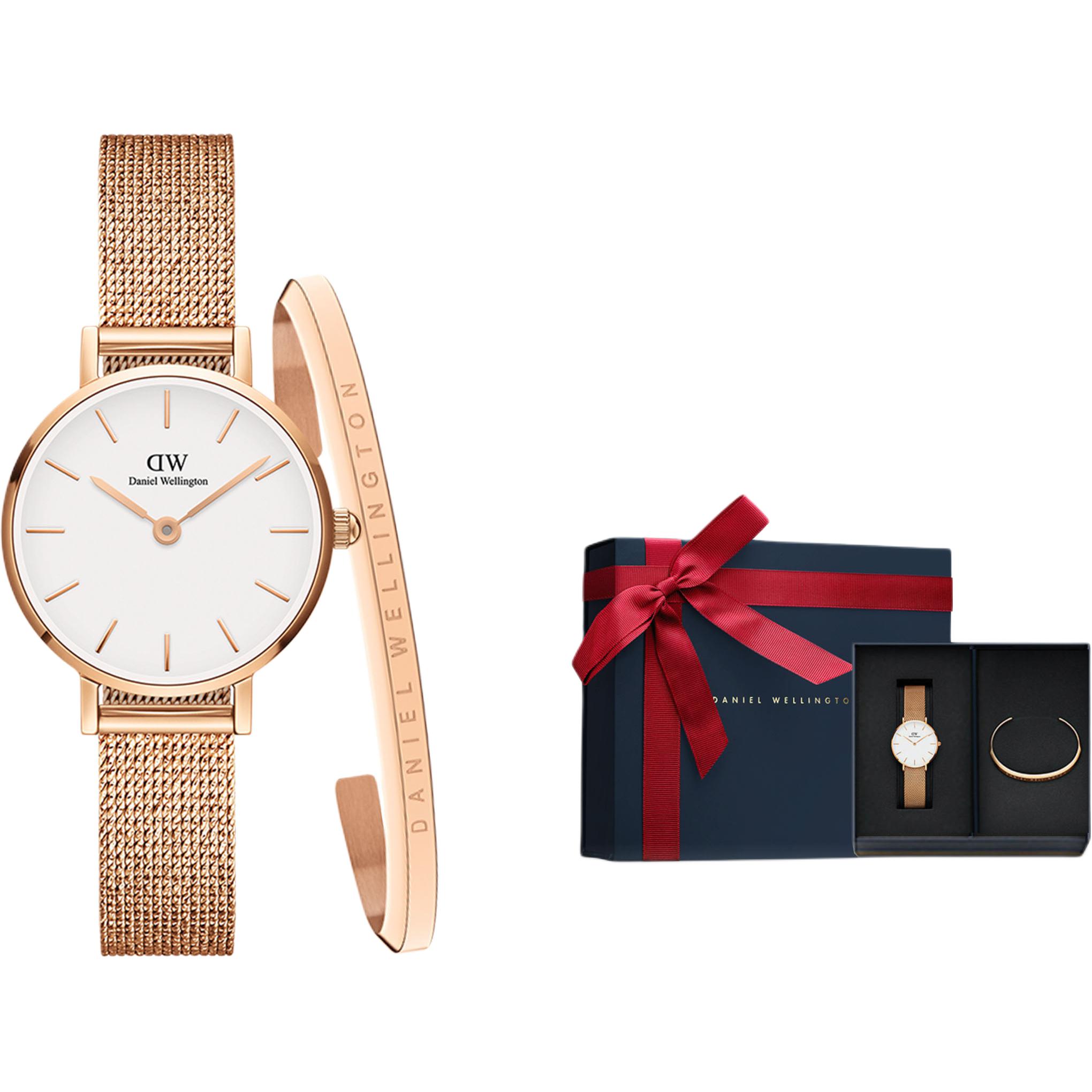 

DW/DanielWellington Часы Daniel Wellington Wrist Watch Quartz Movement Stainless Steel Watchband 24mm White Dial Women's Watch Bangle Watch Set