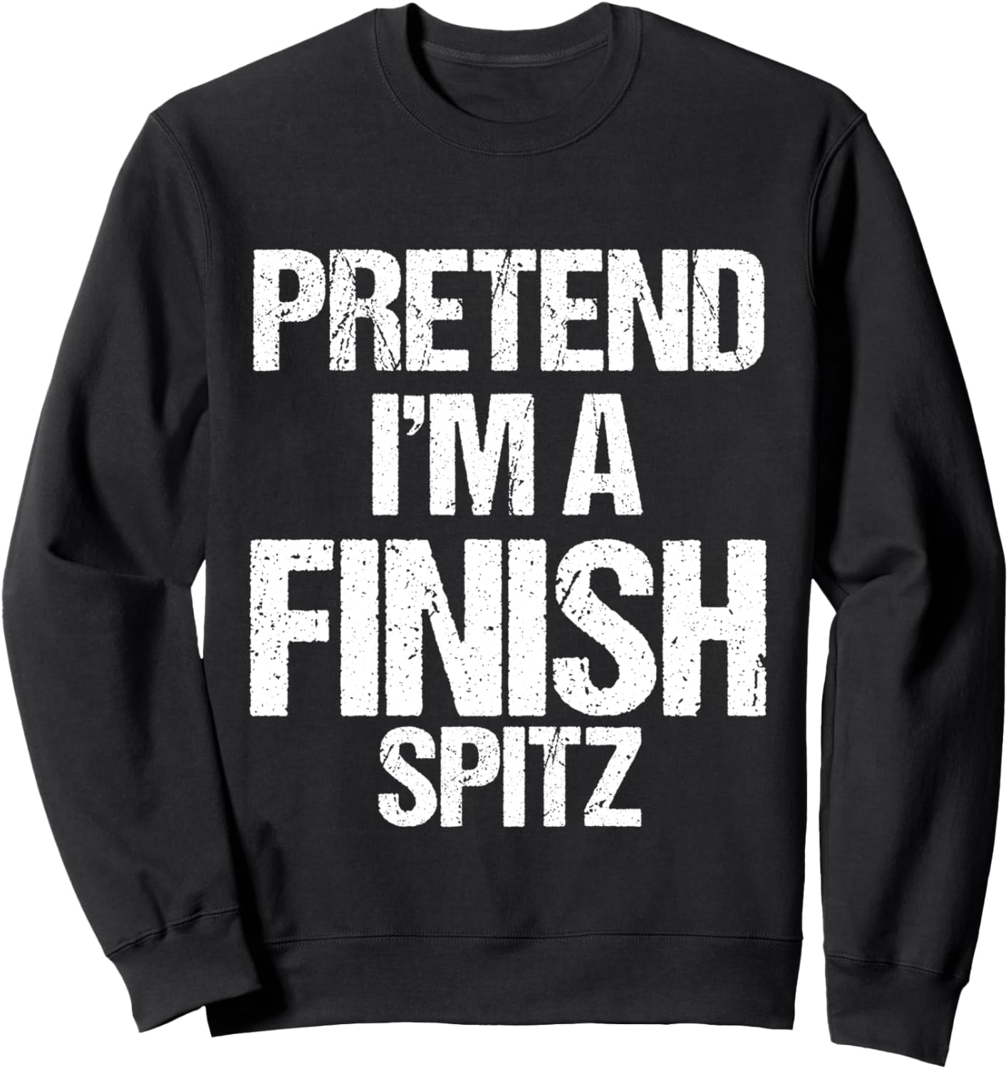 

Толстовка с минималистичным костюмом собаки породы Финский шпиц Funny Finish Spitz Halloween Costume, черный