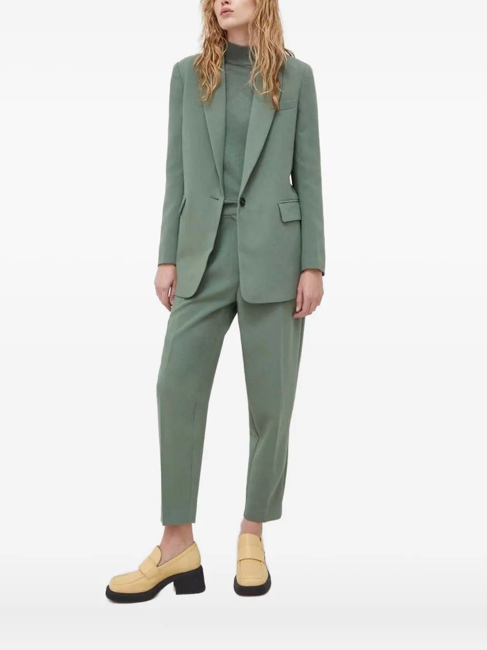 

Блейзер с заостренными лацканами Bruuns Bazaar, зеленый