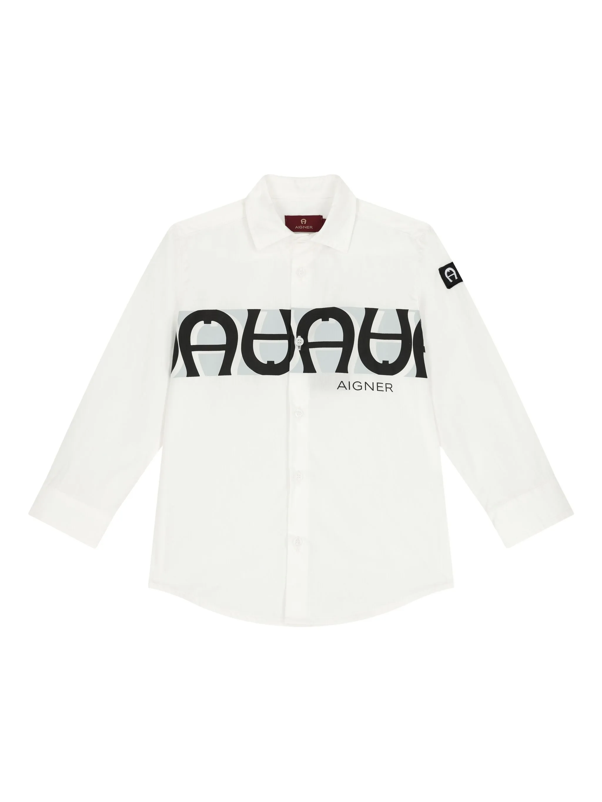 

Рубашка с графичным принтом Aigner Kids, белый