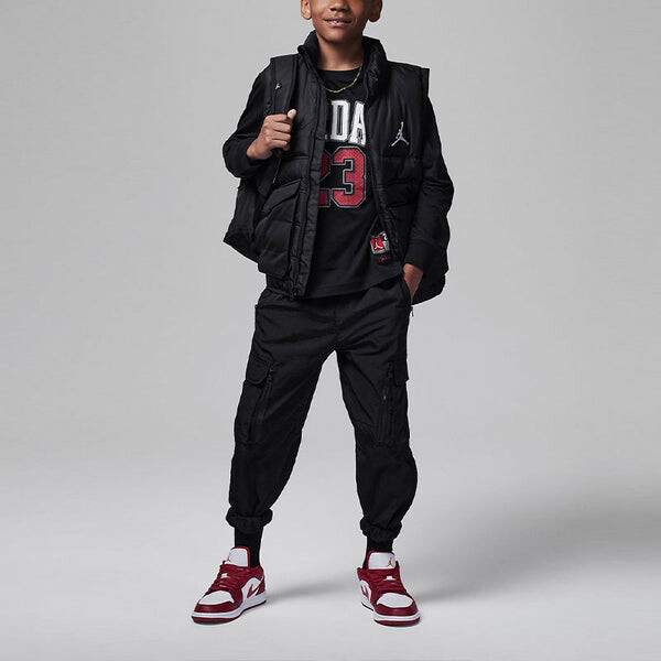 Футболка с длинным рукавом для юниорских тренировок Air Jordan, черный — фото 4