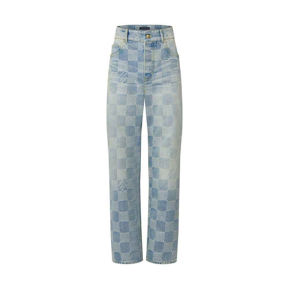 

Брюки для скейтбординга Damier Denim Louis Vuitton, синий