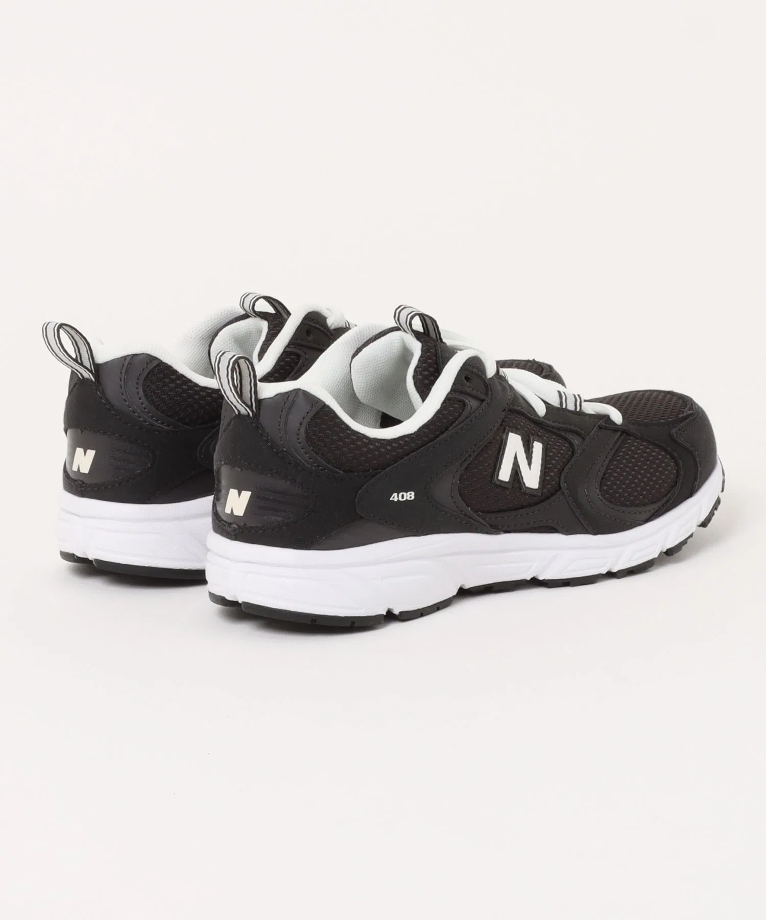 Мужские кроссовки New Balance U408 из искусственной кожи чёрные — фото 2