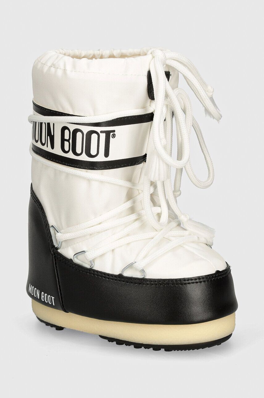 

Детские зимние ботинки Moon Boot ICON NYLON, белый