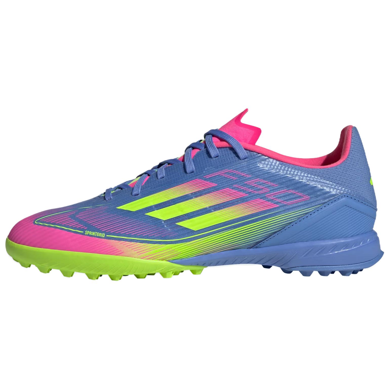 Adidas Бутсы F50 League Turf Blue Fusion Lucid Lemon Lucid Pink