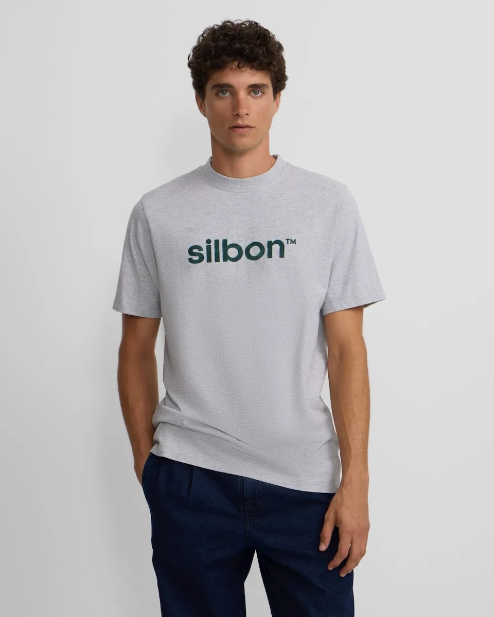 

Мужская футболка с флокированием Silbon, серый