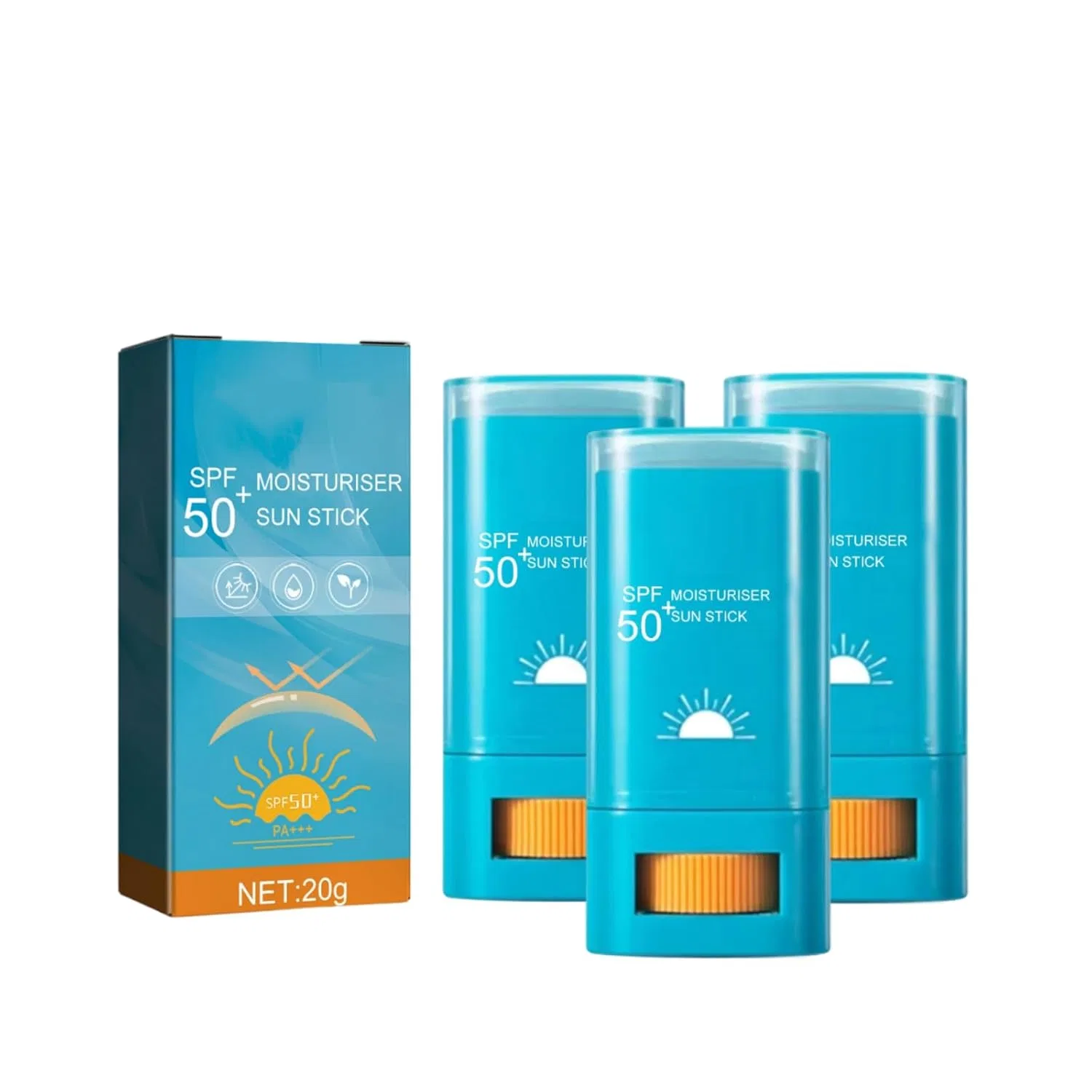 Солнцезащитный стик SPF 50+ водостойкий Generisch, 3Pc