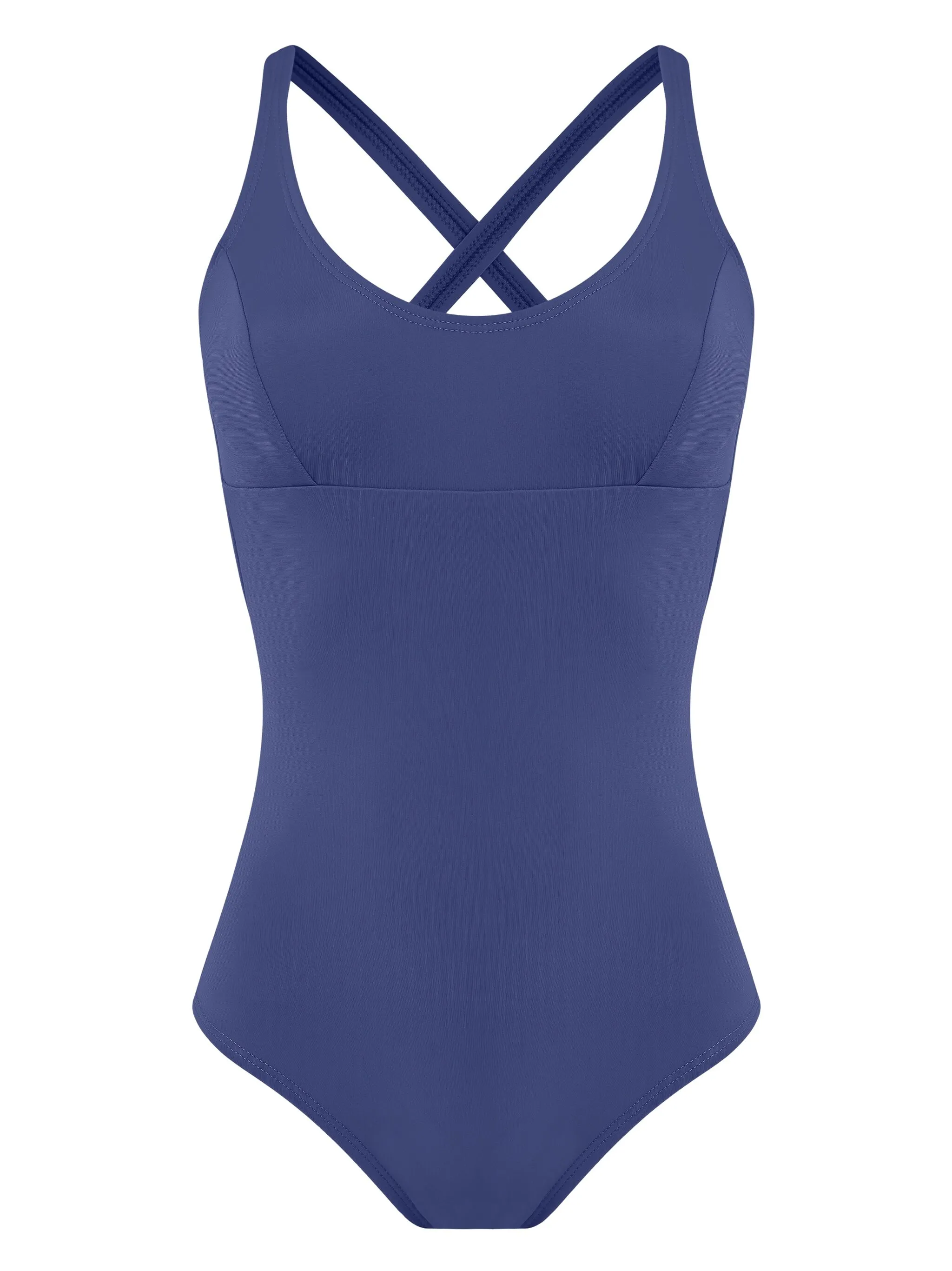 

Купальник с перекрестными бретелями Amir Slama, синий