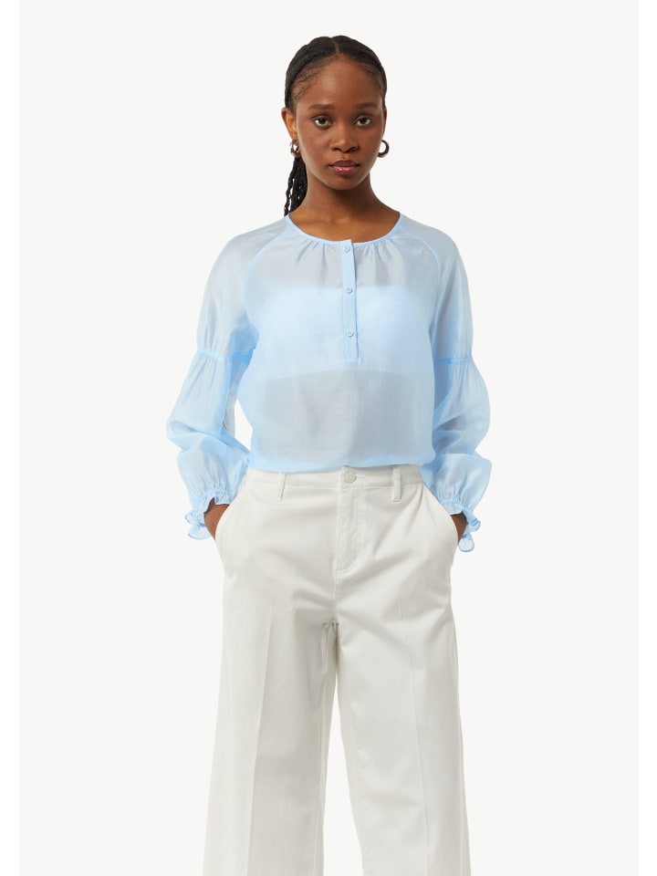 

Блуза comma CI Bluse langarm, синий