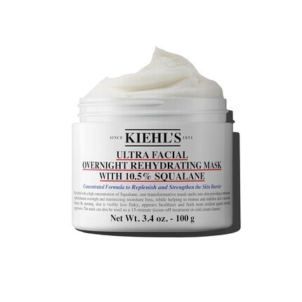 

Ночная увлажняющая маска для лица Kiehl's Ultra Facial с 10,5 % сквалана, 3,4 жидких унции / 100 мл