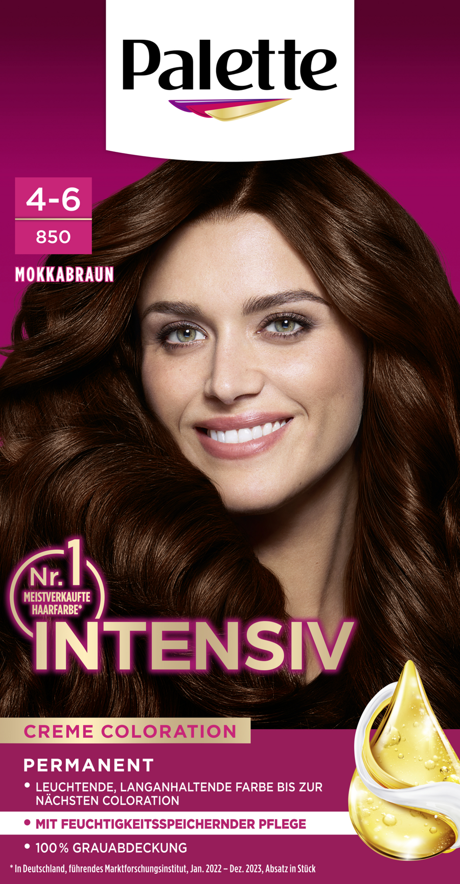 

Краска для волос Poly Palette Intensiv Creme Coloration 4-6850 Mokkabraun