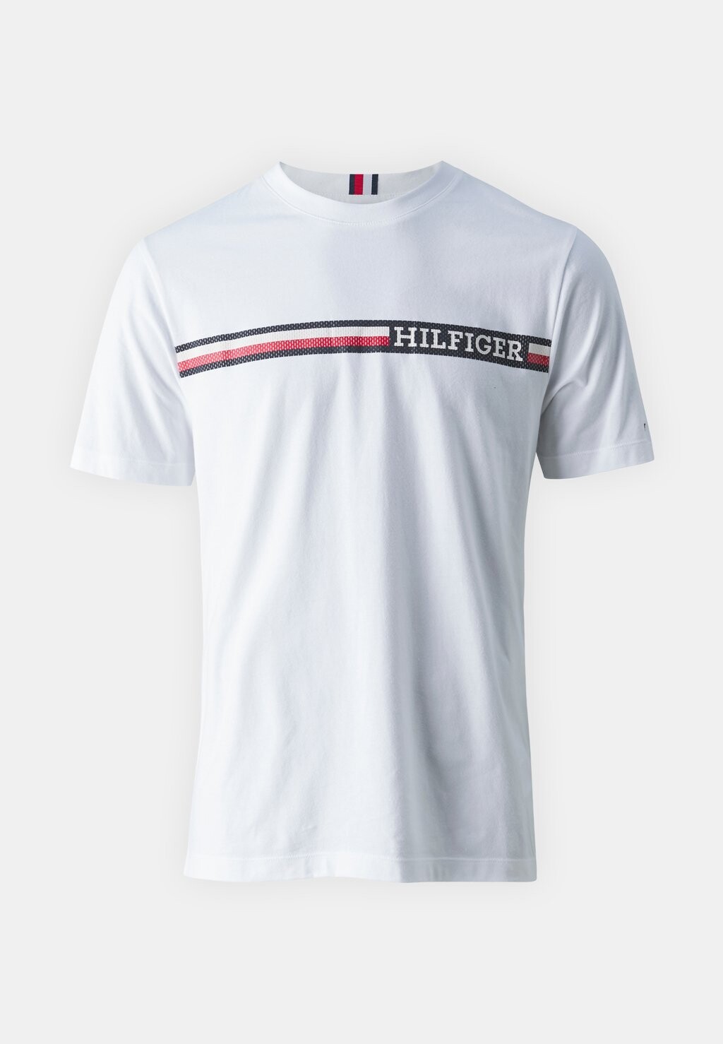 

Футболка с набивным рисунком Chest Stripe Tee Tommy Hilfiger, белая