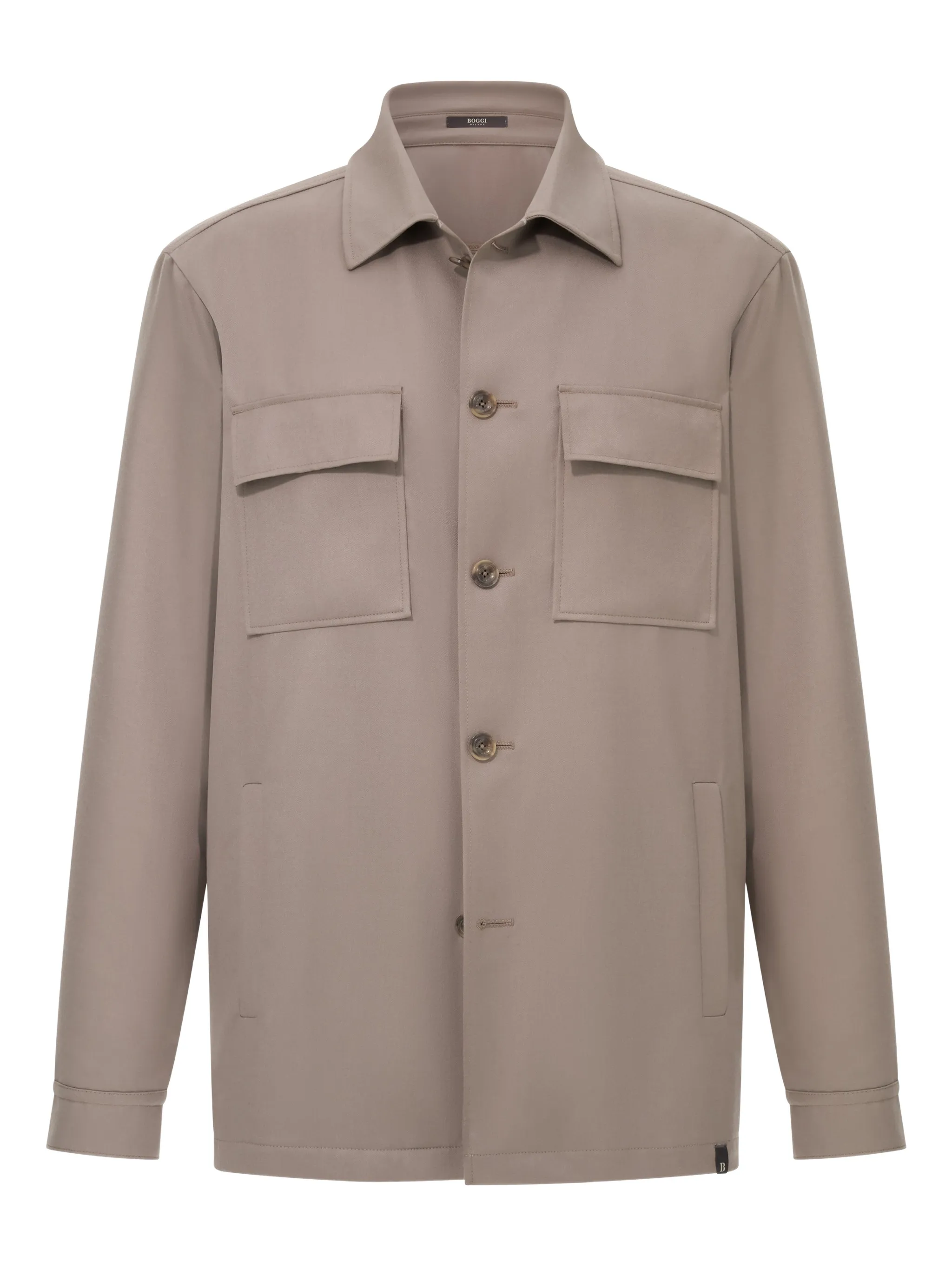 

Куртка с воротником рубашки Boggi Milano, бежевый