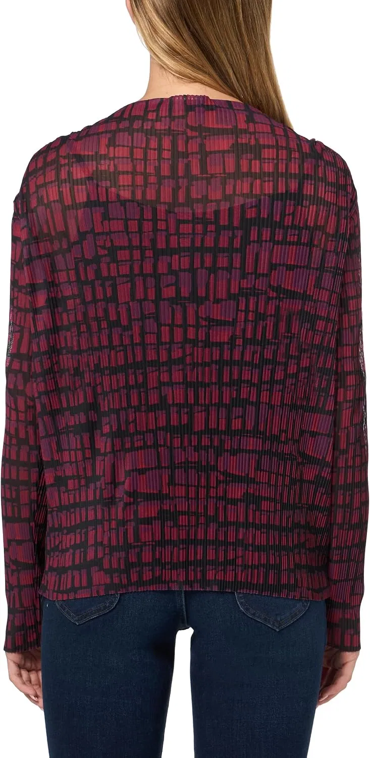 Блуза с бахромой, Calvin Klein, Cranberry Multi — фото 2