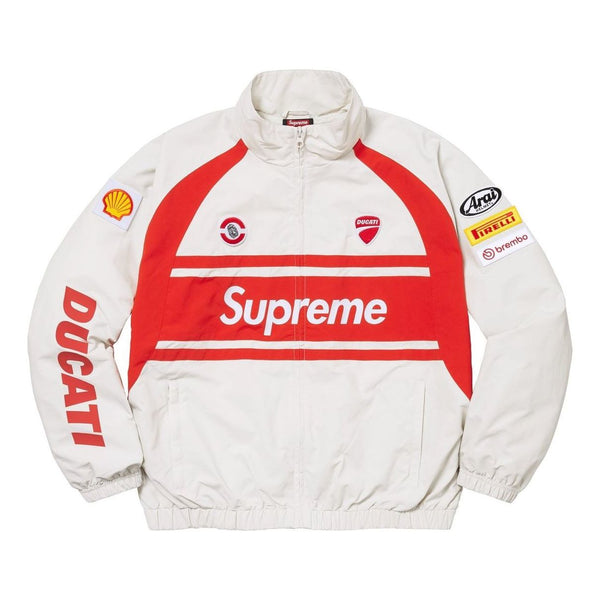 

Куртка x ducati track jacket 'white red' Supreme, белый