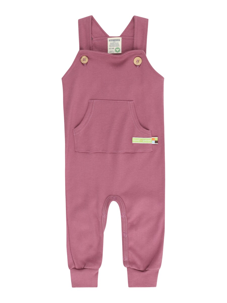 

Комбинезон loud + proud Tapered Overalls, розовый