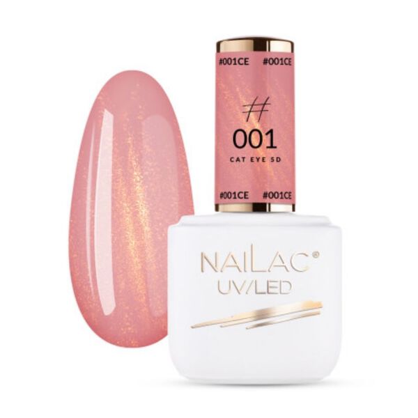 

Гибридный лак #001, 7 мл Nailac Cat eye 5d, цвет #001