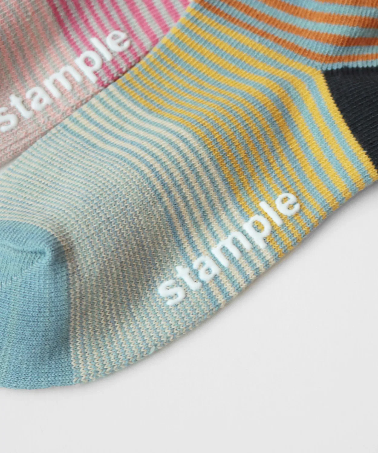 Носки-бордюр Stample Sunset Border Ankle Socks 3 пары, разноцветные — фото 3