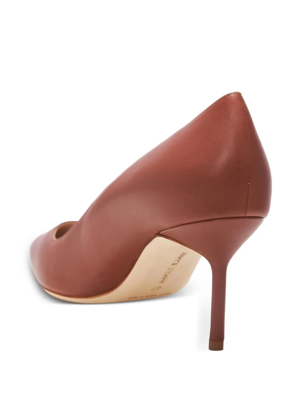 Туфли-лодочки Classic 70 с острым носком на шпильке 70 мм Manolo Blahnik, коричневый — фото 2