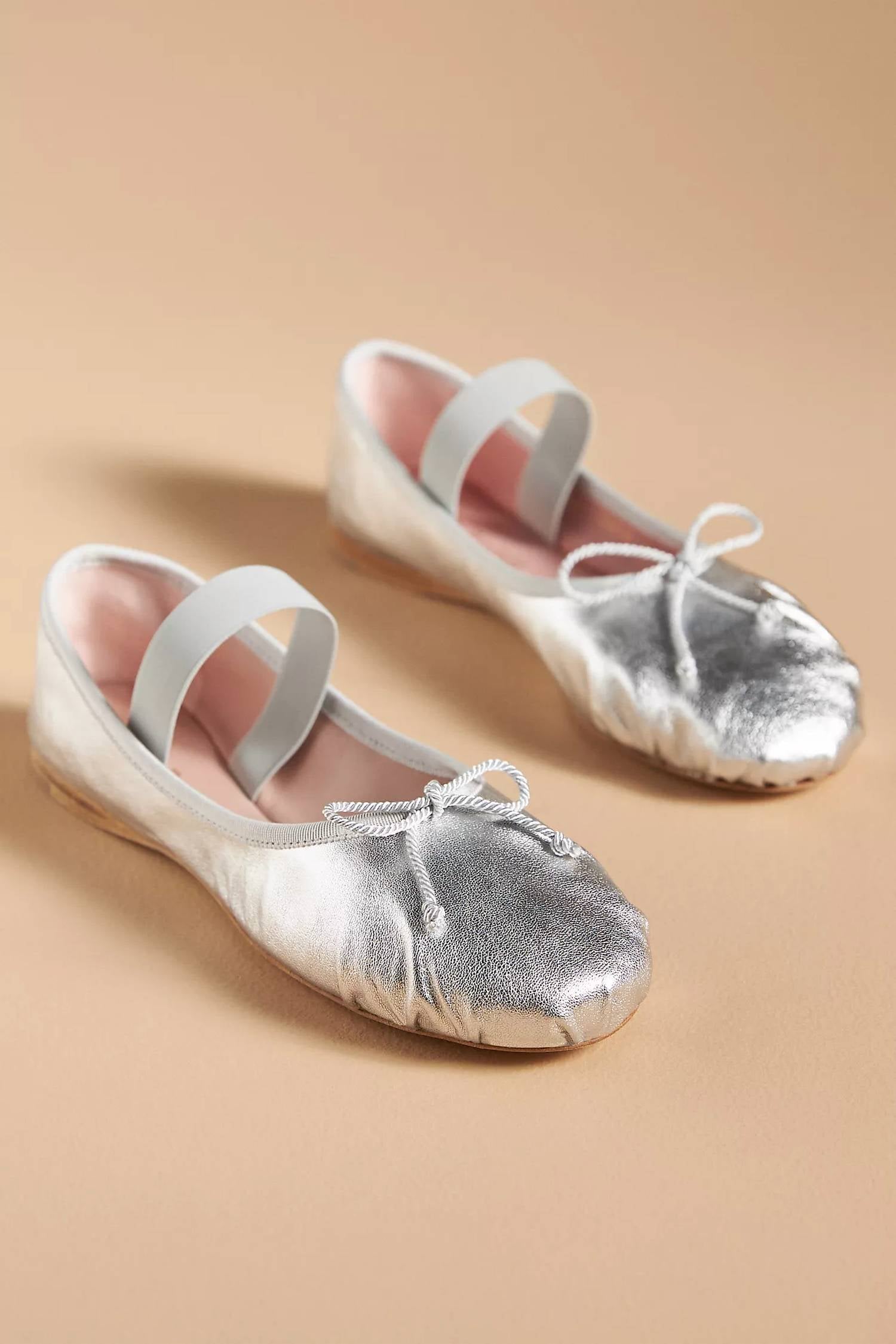 Женские балетки Lea в серебристом цвете Pretty Ballerinas