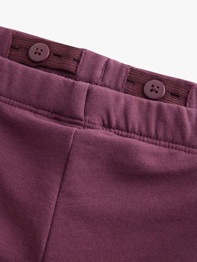 Детские хлопковые леггинсы с расклешенными штанинами Lindex, Dark Dusty Lilac — фото 3