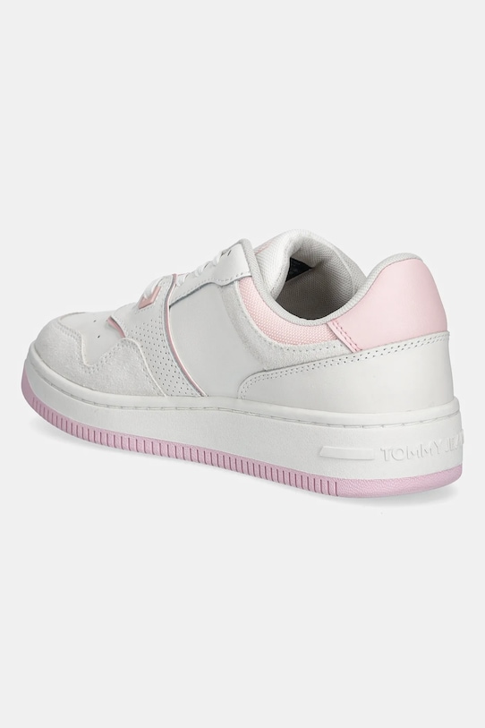 Кроссовки Retro Basket с эффектом потертости из замши Tommy Jeans, белый — фото 3