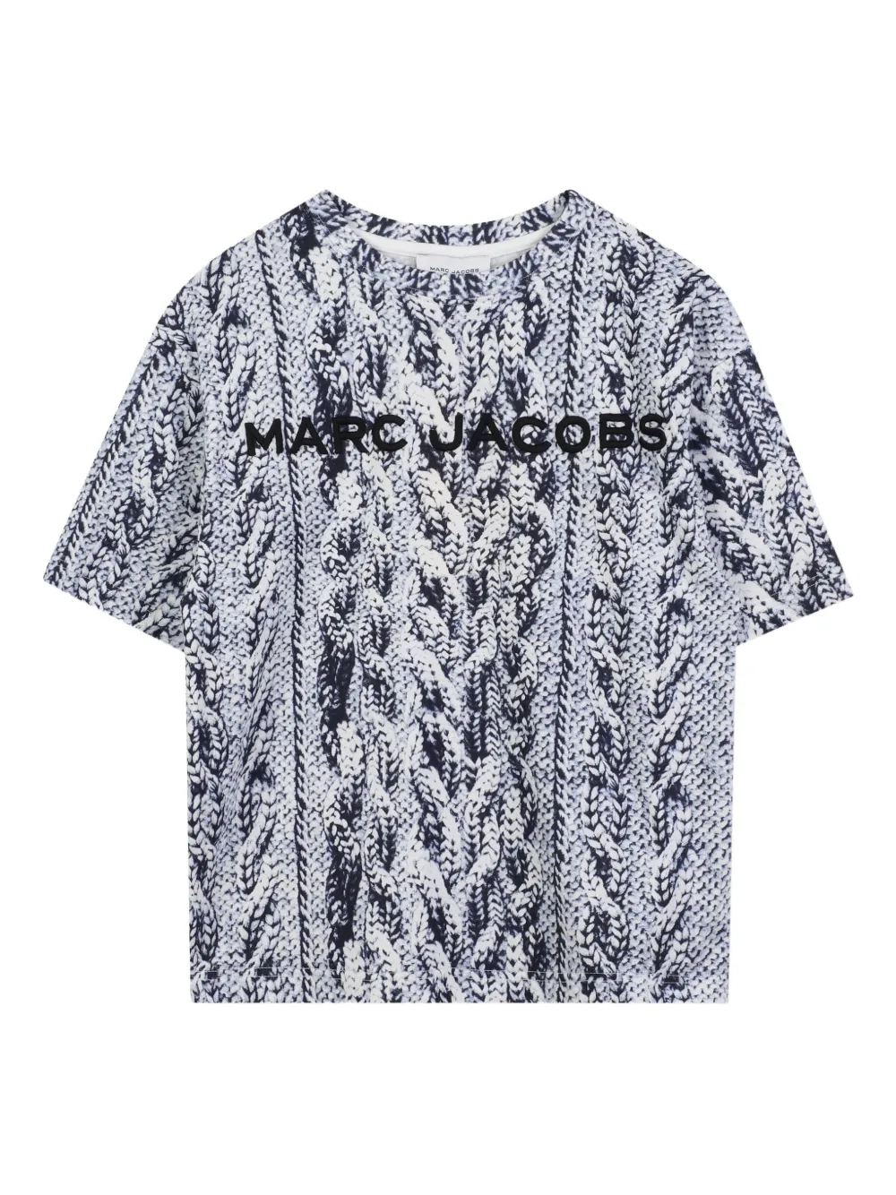 

Футболка с эффектом тромплей Marc Jacobs Kids, синий