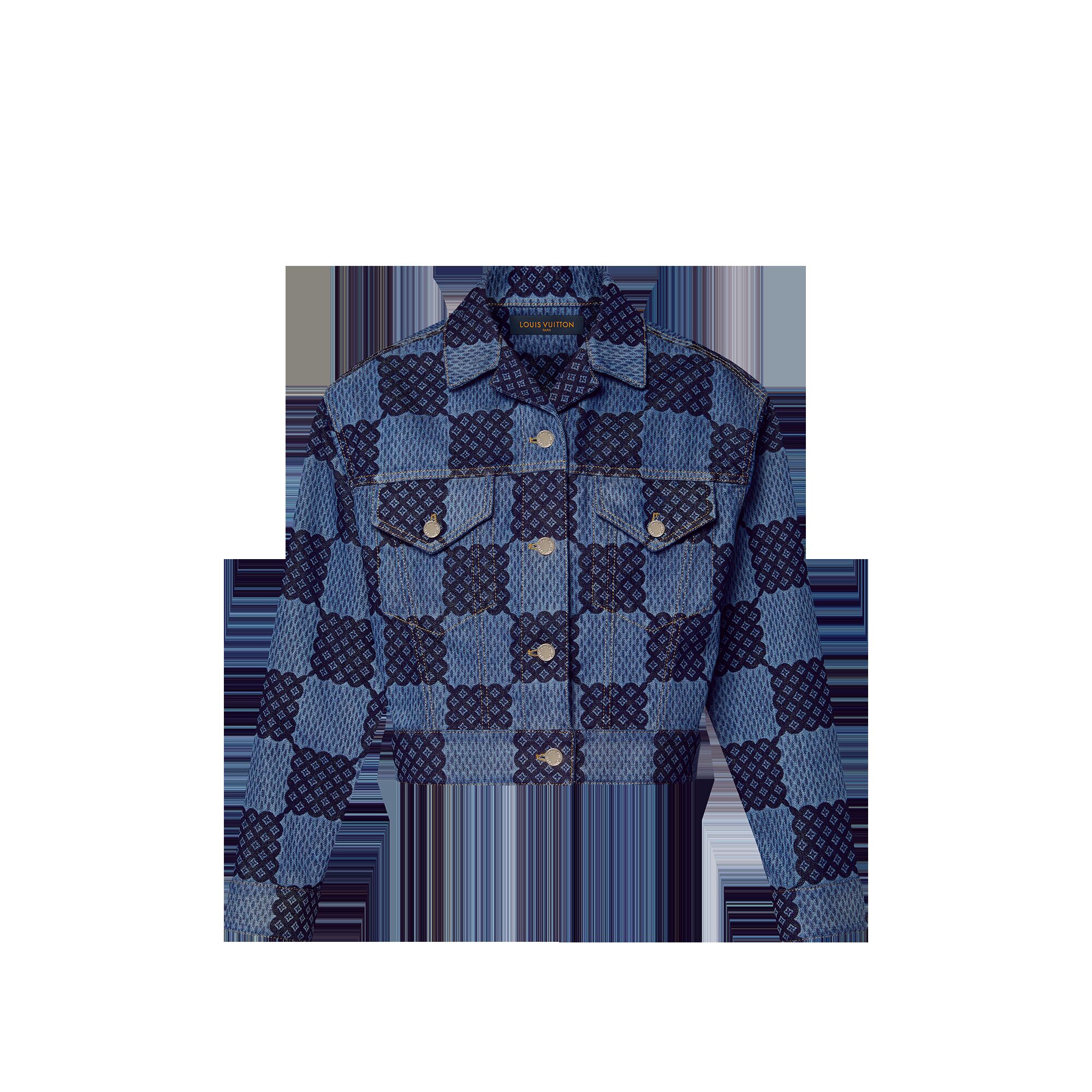 

Джинсовая куртка Damier Louis Vuitton, синий