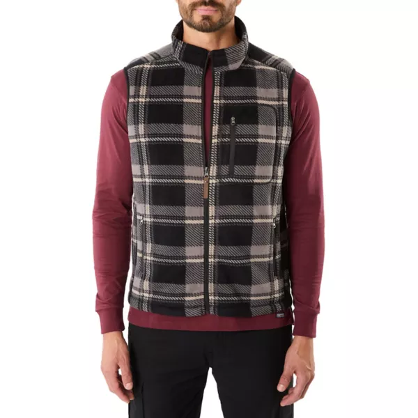 

Мужской жилет из флиса в клетку с подкладкой из шерпы Smith'S Workwear, цвет storm grey 469