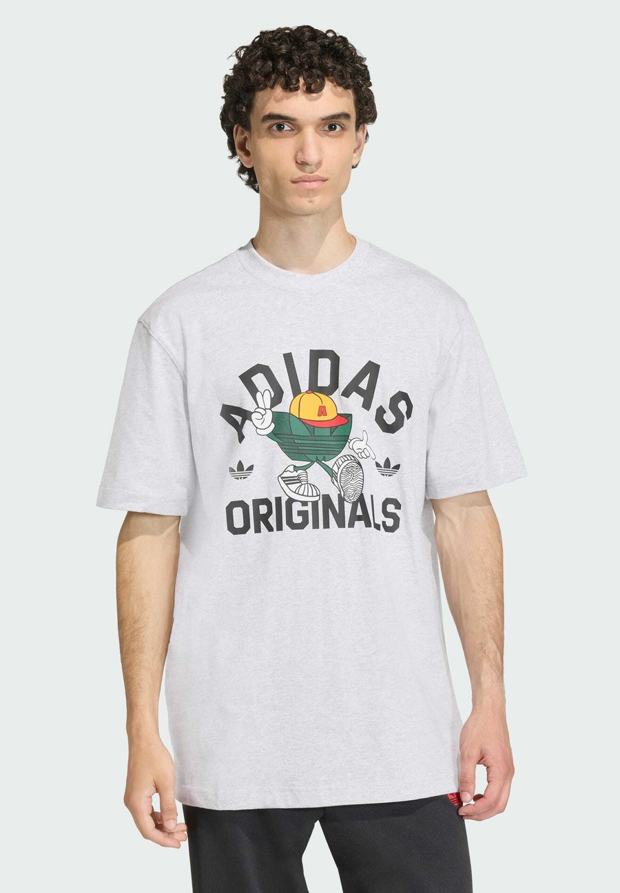 Футболка Adidas Originals Print T-shirt, Light Grey Heather/Light Grey