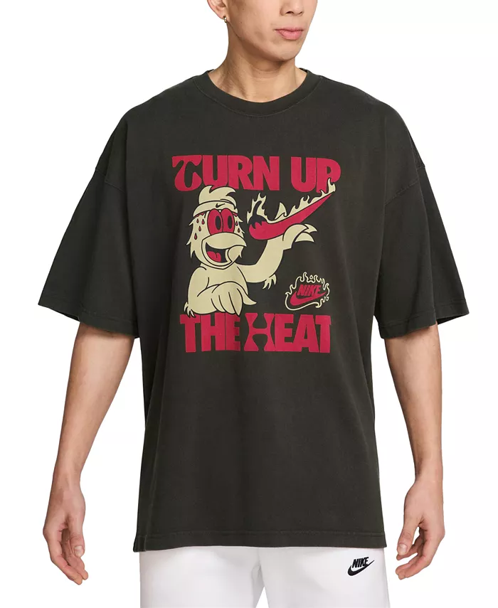 

Мужская футболка Sportswear с принтом Turn Up The Heat Nike, зеленый