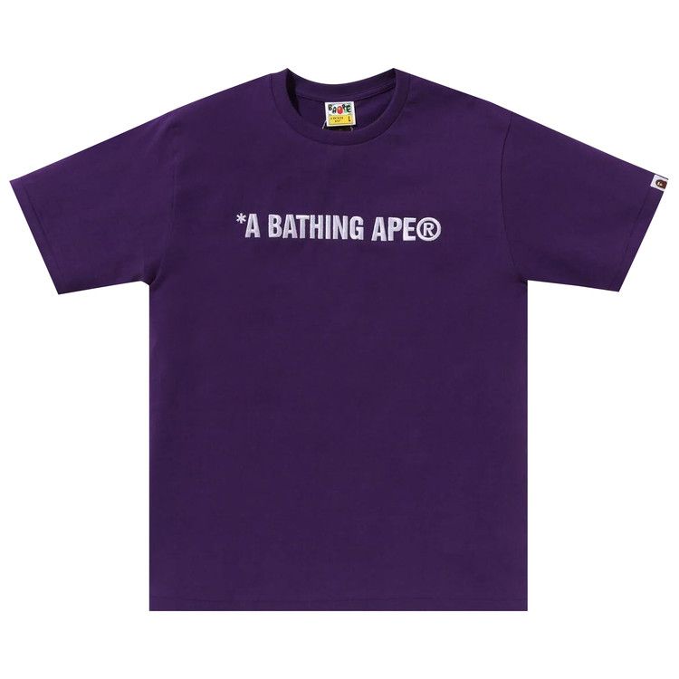 

Футболка BAPE A Bathing Ape Logo Tee, Purple