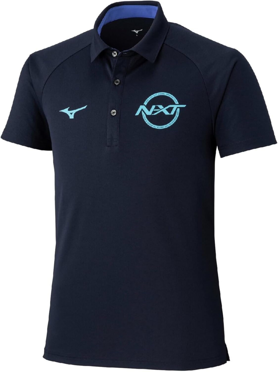 

Футболка-поло Mizuno 32JAD275 N-XT PureHyper, влагоотводящая, быстросохнущая, с защитой от УФ-излучения, мужская, темно-синий