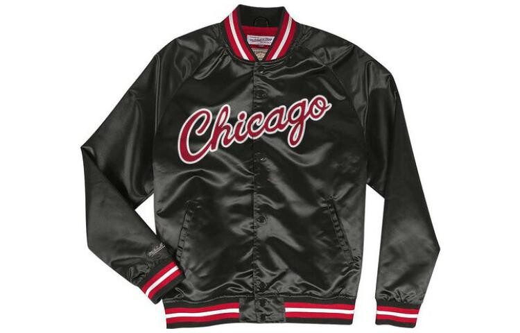 

Бейсбольная куртка унисекс черный Mitchell Ness