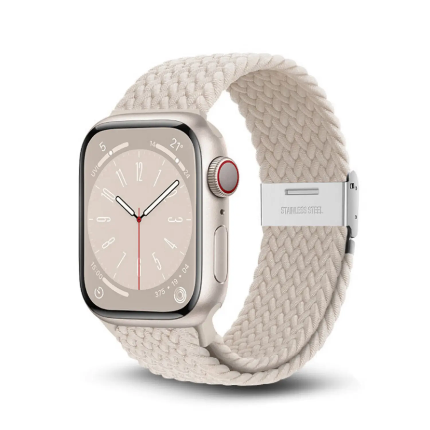 

Wepro Часы Strap Apple Compatibility Nylon Material 120mm~205mm, 【Upgraded weaving】Starlight color