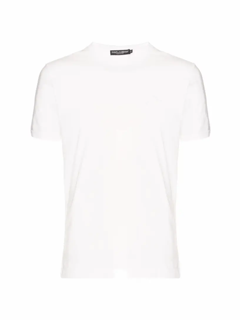 

Хлопковая футболка с логотипом Dolce&Gabbana, белый