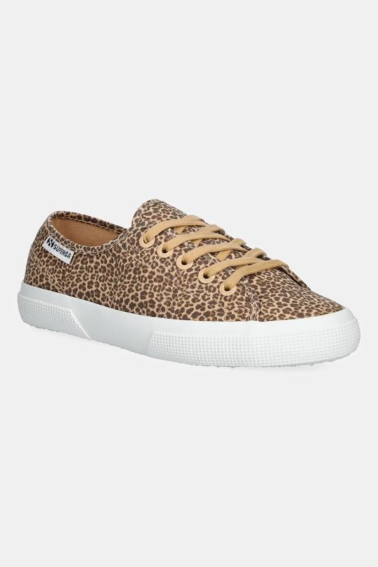 Кроссовки Micro Leopard Print Legge Superga, коричневый
