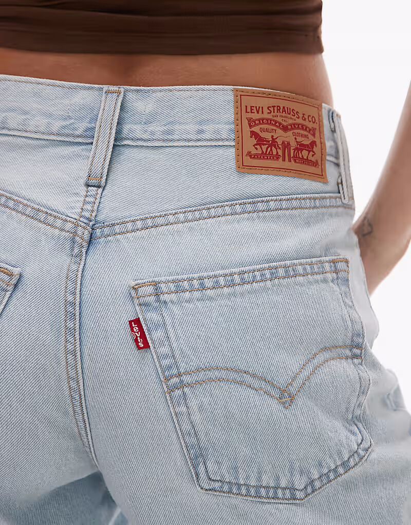 Мешковатые шорты Levi's '94 светло-голубого цвета — фото 3