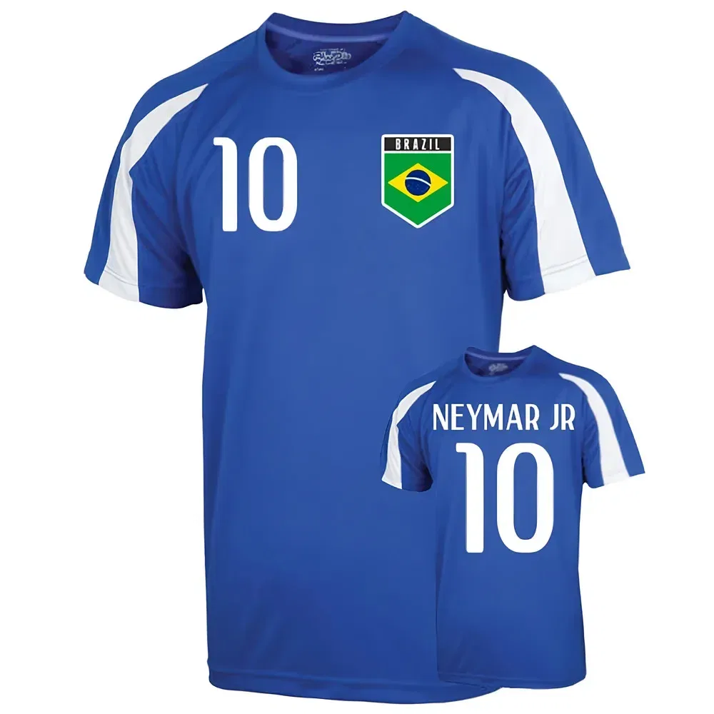 Тренировочная футболка Бразилия Neymar Jr 10 Brazil, синий — фото 2