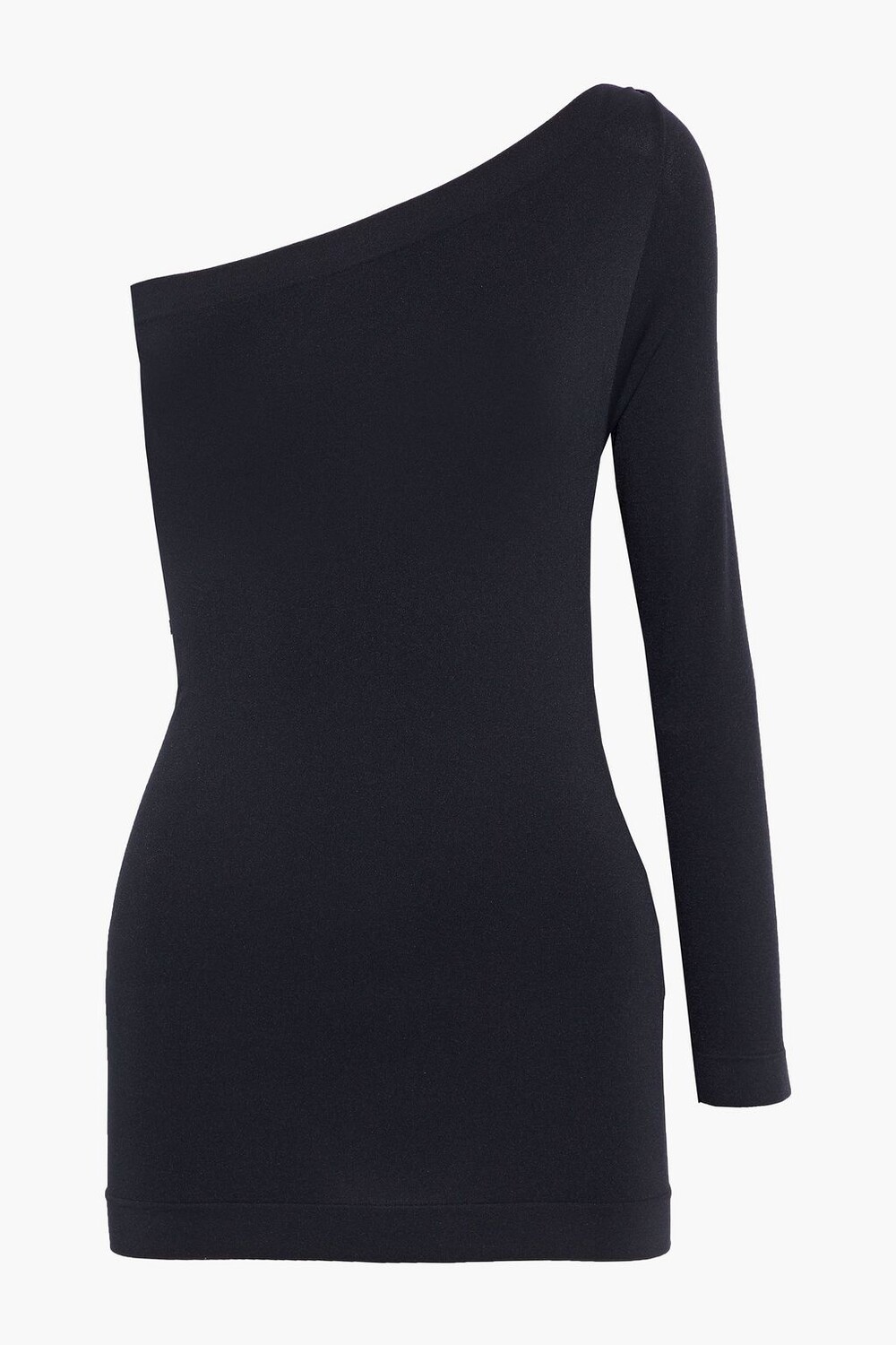 

Топ на одно плечо эластичной вязки HELMUT LANG, черный