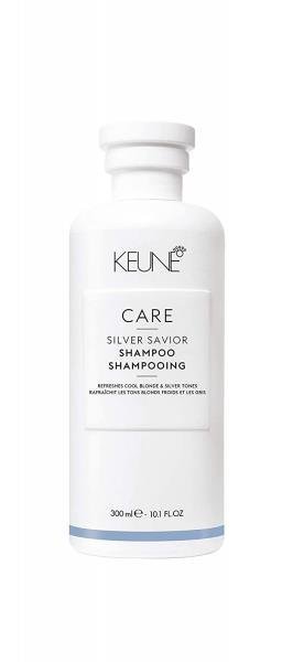 

Шампунь Keune Care Silver Savior - Шампунь для защиты цвета, нейтрализует желтые отблески, 300 мл