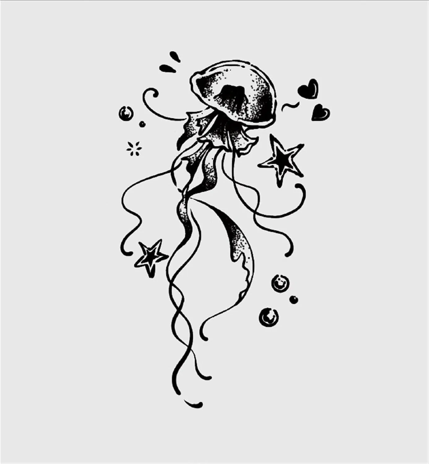 Временные татуировки Water Splite Herbal Tattoo Sticker, 2 шт, one color