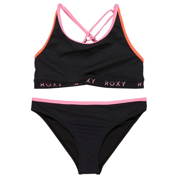 

Комплект бикини для девочек с цветными блоками Roxy, Anthracite