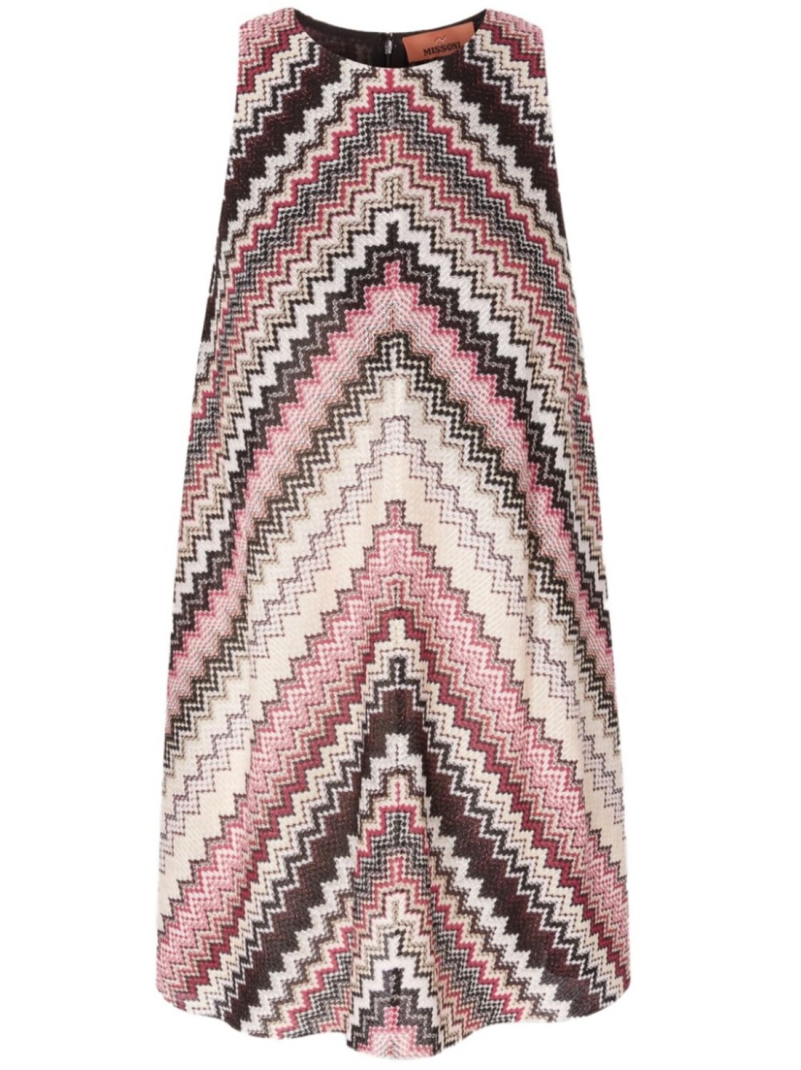 

Платье-мини Missoni А-силуэта, розовый